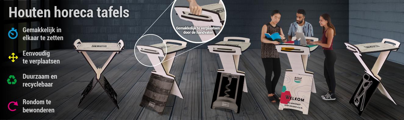 Houten Horeca statafels