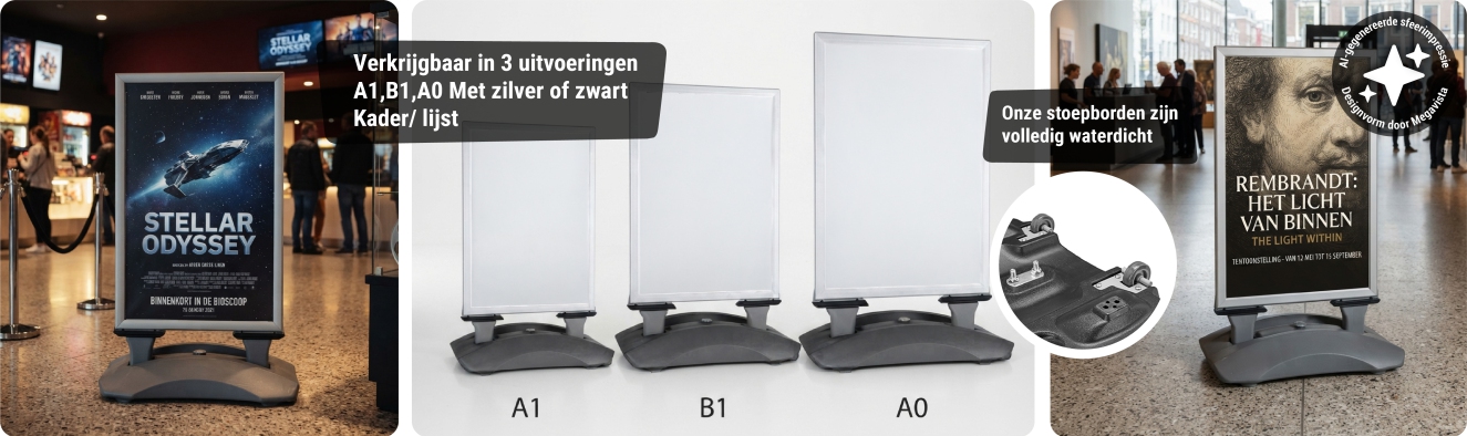 Stoepborden met watervoet
