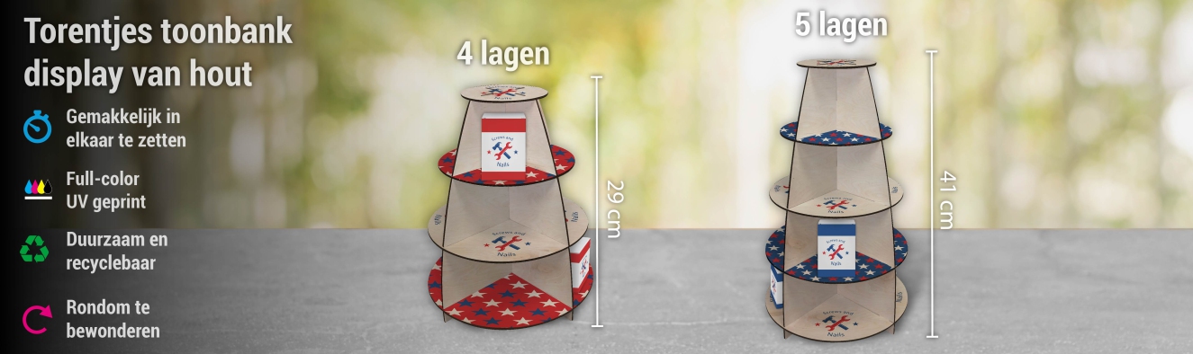 Torentje Toonbankdisplay