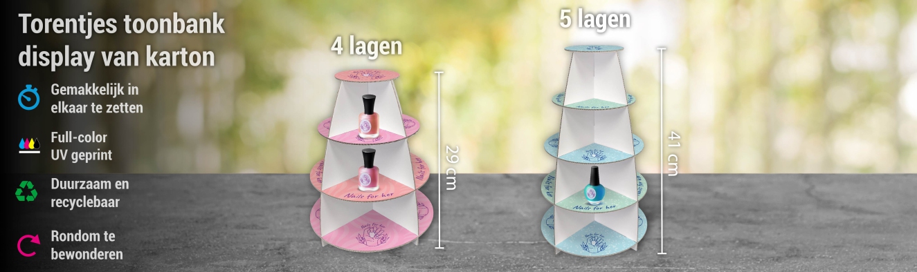 Torentje Toonbankdisplay