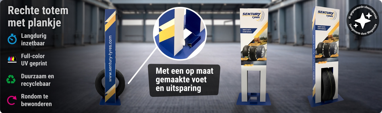 Rechte Totem met plankje