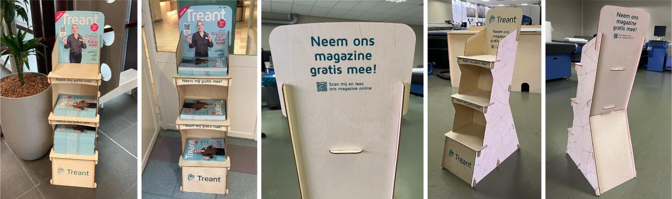 Houten Trio Vloerdisplay