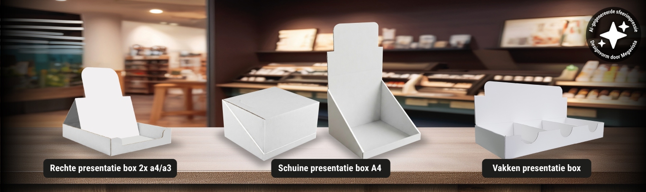 Verstelbare presentatie box