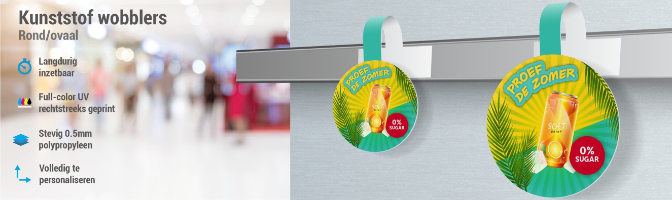 Kunststof wobblers - rond