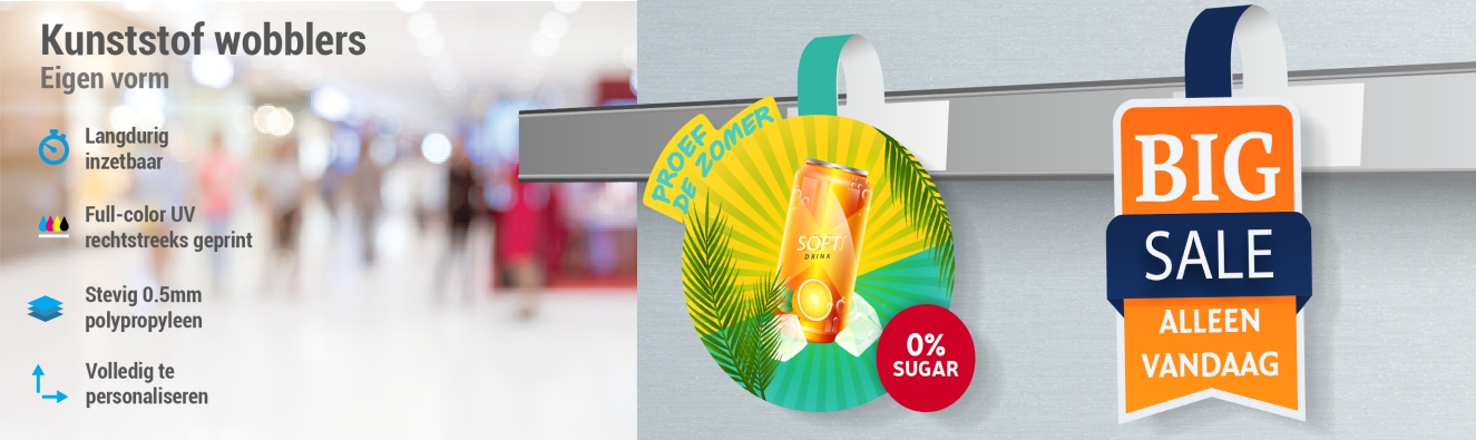 Kunststof wobblers - eigen vorm