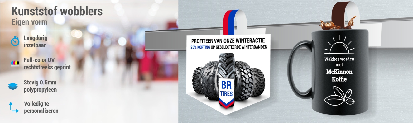 Kunststof wobblers - eigen vorm