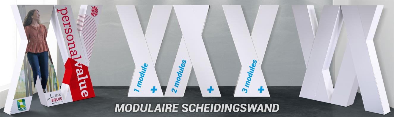Modulaire scheidingswand