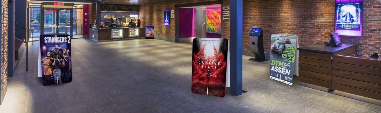 Kartonnen stoepbord - Reporter