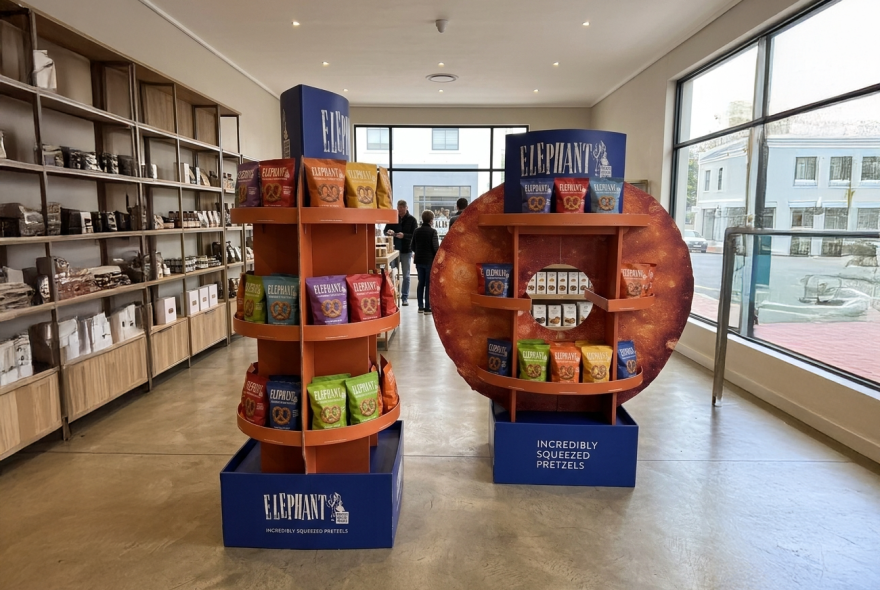 Display in de winkel