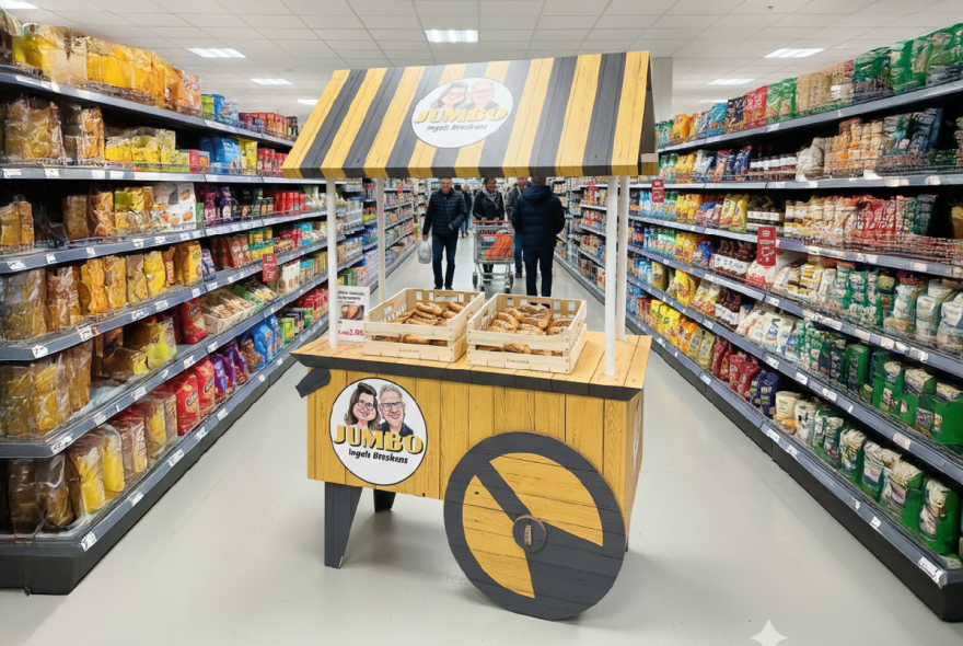 Display in de winkel