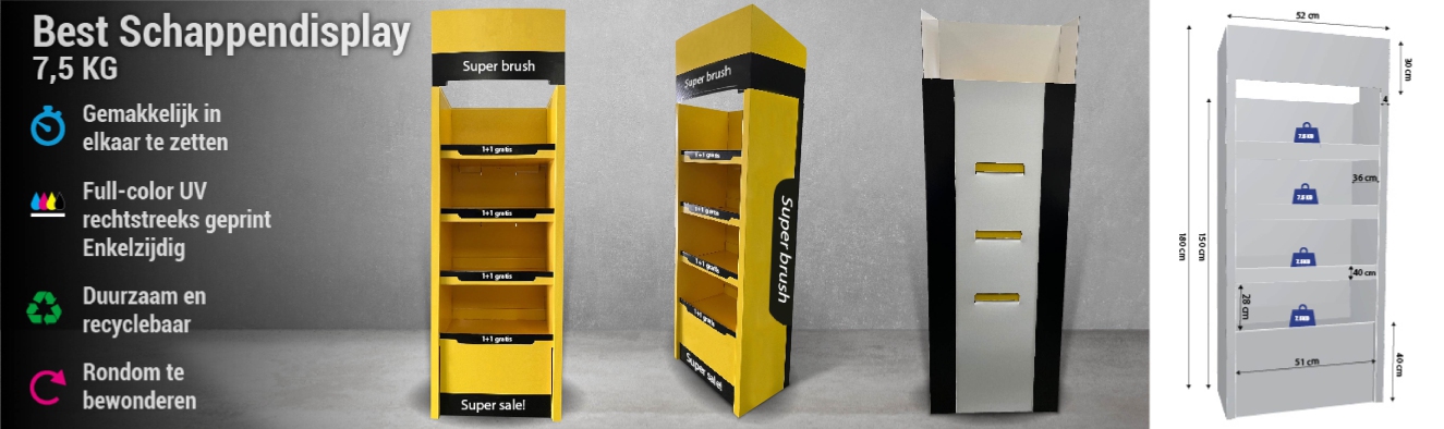 Best schappendisplay 7,5kg