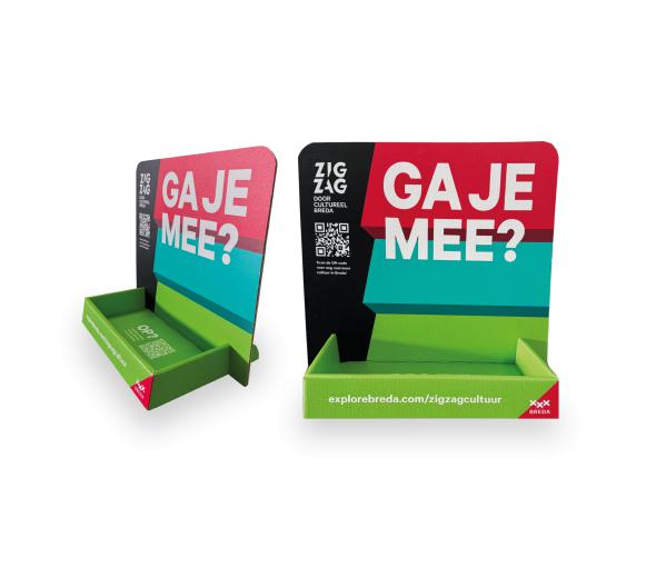 Toonbank display met bakje