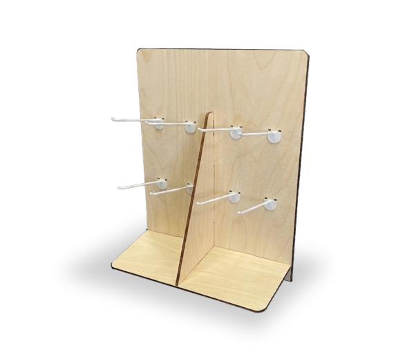 gescheiden haken display