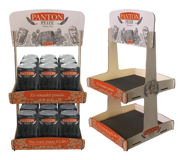Houten toonbankdisplays