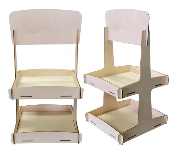 Houten toonbankdisplays