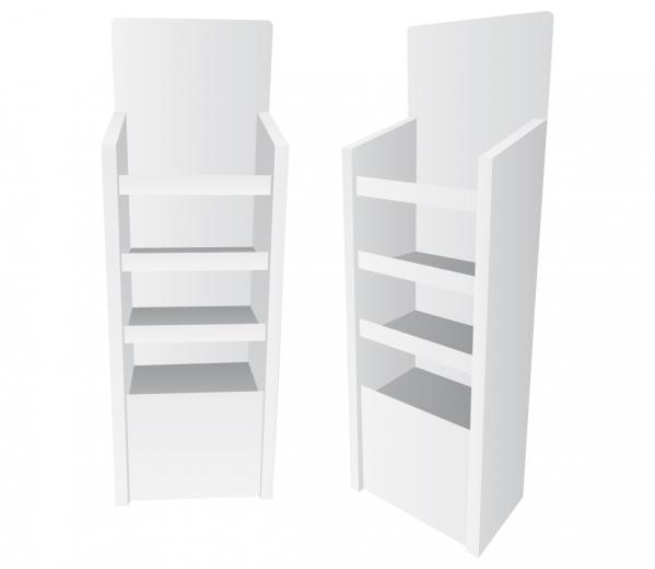 Weerbestendige schappendisplays van kanaalplaat