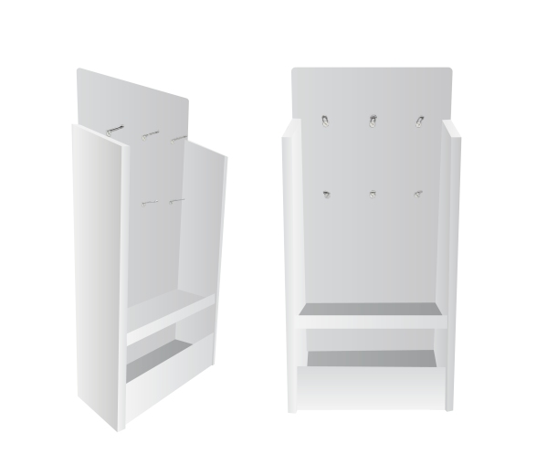 Schappendisplay Met Planken En Haken