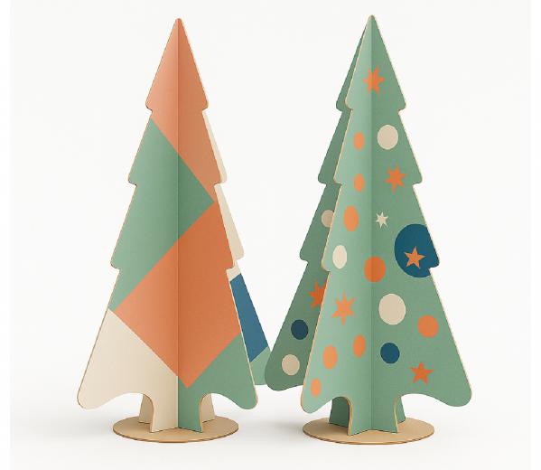 Kartonnen kerstboom t4