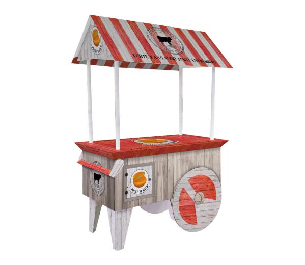 Marktkar van karton