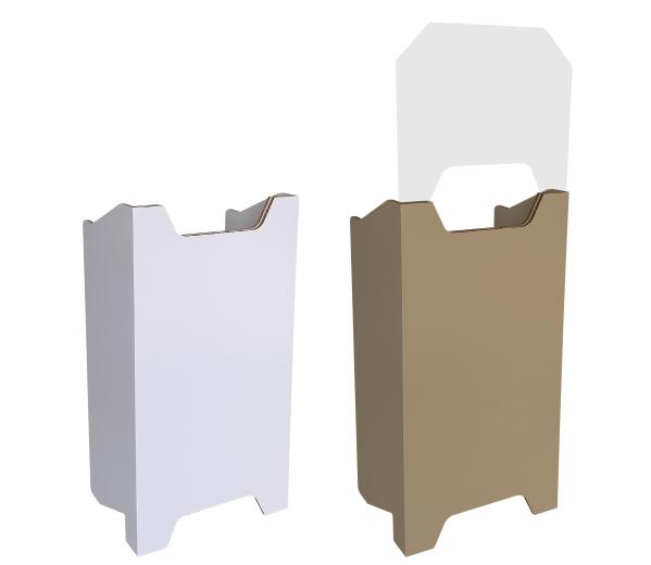 Receptie balie met spatscherm