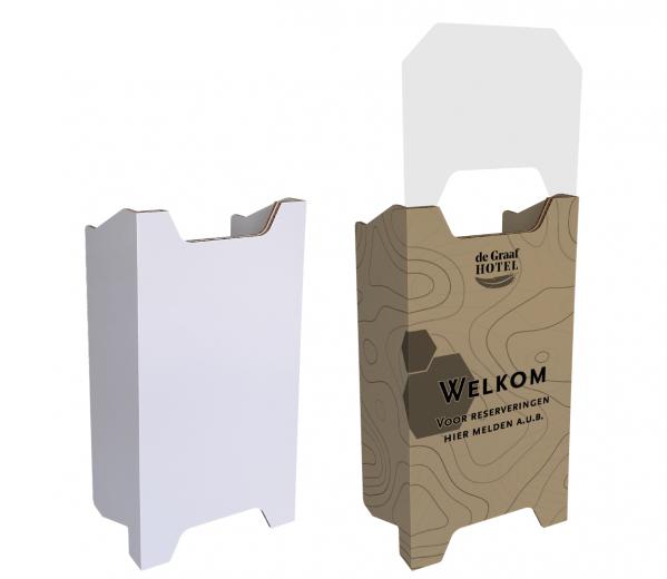 Receptie balie met spatscherm