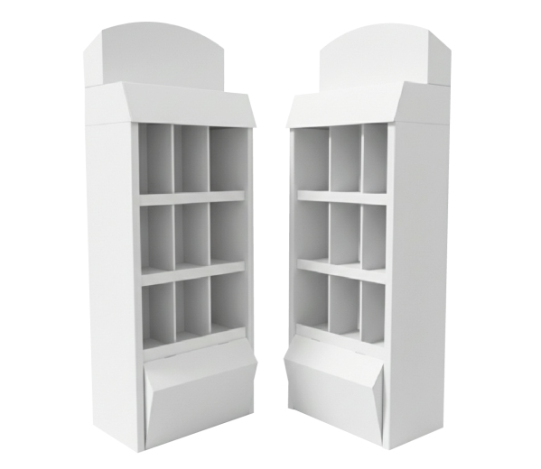 Schappendisplay met vakken