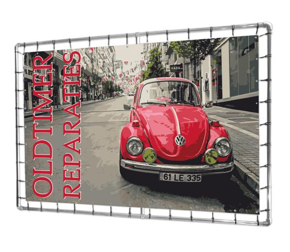 Spandoek met frame