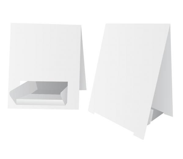 Tent kaart met of zonder folderbakje