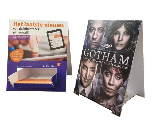 Tent kaart met of zonder folderbakje