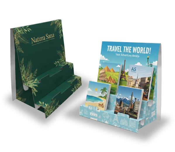 Treden toonbank display