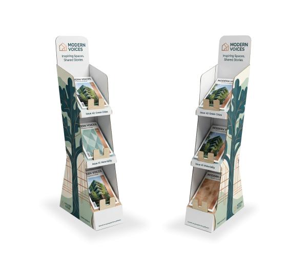 Trio magazine display